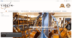 Desktop Screenshot of alquilatuviolin.com